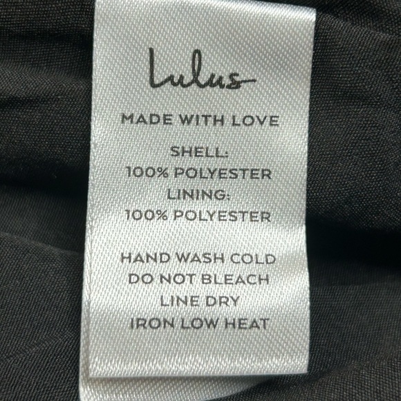 NEW Lulus Black Floral Wrap Dress S Autumnal Coquette Feminine Flirty Romantic - Picture 14 of 15